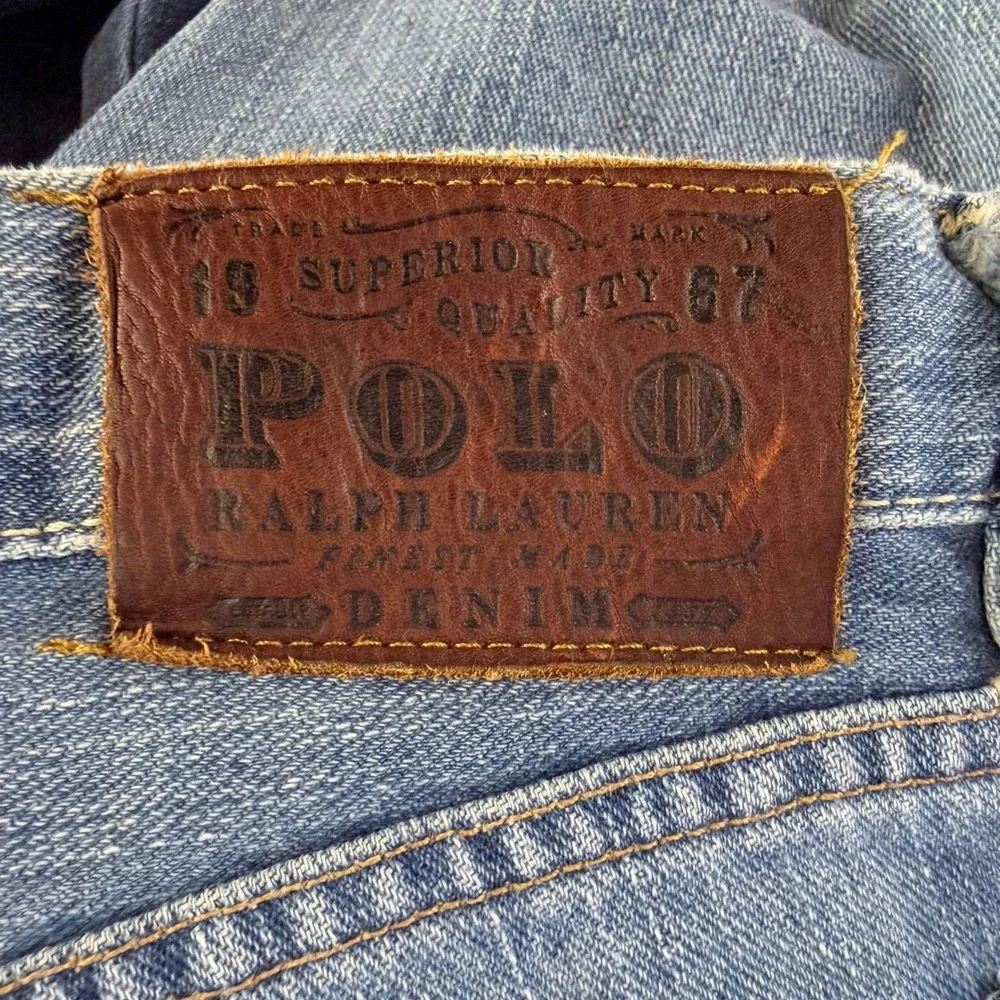 Polo Ralph Lauren Jeans‎ Mens 34x30 Blue Straight Leg Denim Americana Classic